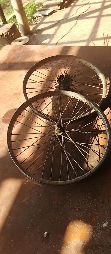 hidravlik tormuz: Velosiped təkər cütü - Ölçü: təxmini 26" - Komplekt: ön və arxa təkər — 1