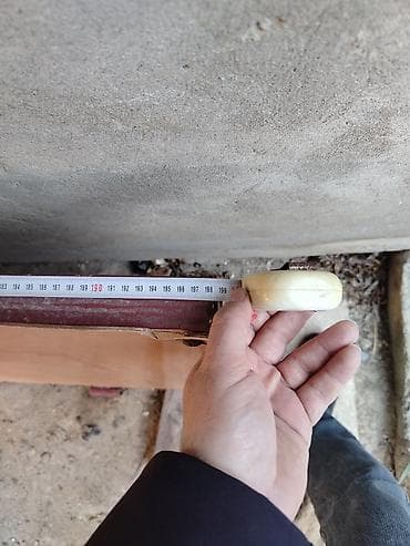 Metal qapı dəsti – ölçüləri göstərilib - Qapı qanadının hündürlüyü