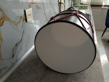 Народные музыкальные инструменты: Nağara / davul - Korpus: qara-mərmər teksturalı silindrik gövdə — 3