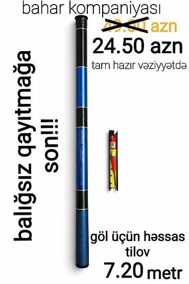 Göl üçün həssas tilov – 7.20 metr Xüsusiyyətlər: - Uzunluq: 7.20 m -