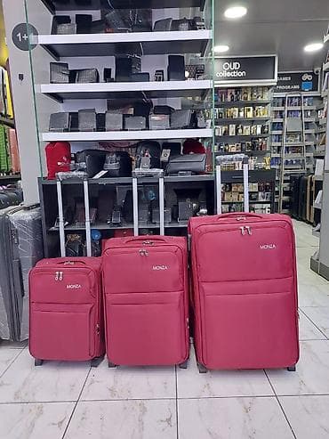 parca camadan: MONZA tekstil səfər çamadanları – 3 ölçüdə dəst - Rəng — 1