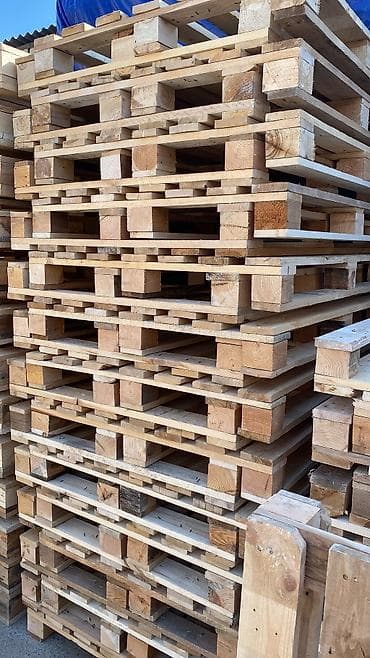 işlenmiş taxtalar: Pallet, 800 х 1200 sm, Ödənişli çatdırılma — 6