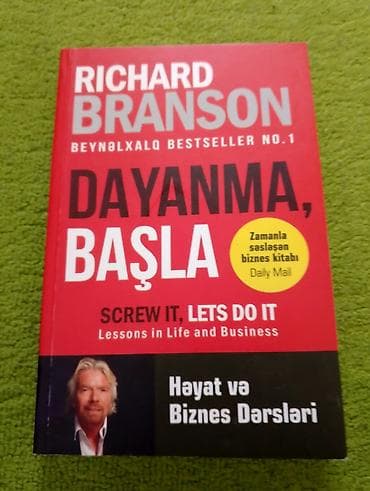 Məhsul: Kitab – “Dayanma, Başla: Screw It, Let’s Do It. Lessons in — 1