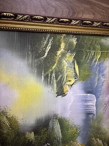 qizil sekilleri: Yağlı boya peyzaj tablo - Texnika: Kətan üzərində yağlı boya - Mövzu — 2