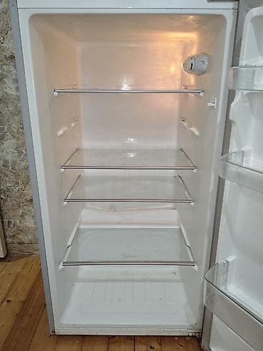 sharp soyuducu servis: İşlənmiş 2 qapılı Midea Soyuducu Satılır, rəng - Boz, Dolab içi — 5