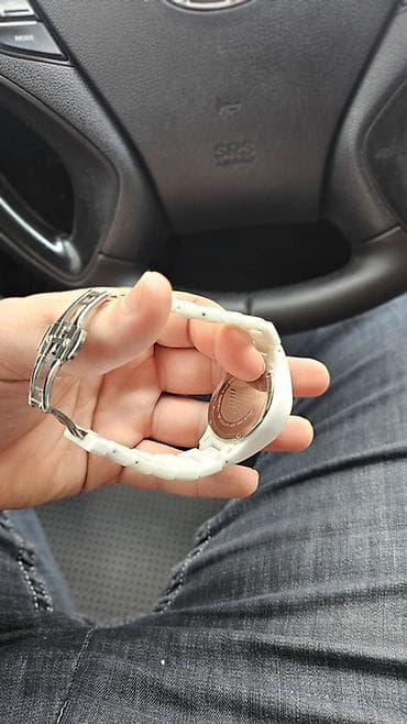 smart watch ultra: İşlənmiş, Qol saatı, Emporio Armani, rəng - Ağ — 4