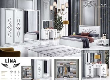 İkinəfərlik çarpayı, Dolab, Termo, 2 tumba, Yeni