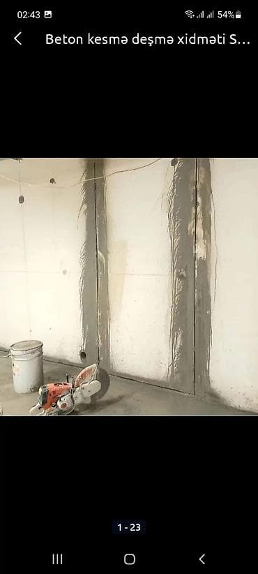 Услуги по строительству и ремонту: Beton kəsmə və deşmə xidməti - Dəqiq və səliqəli beton kəsimi — 4