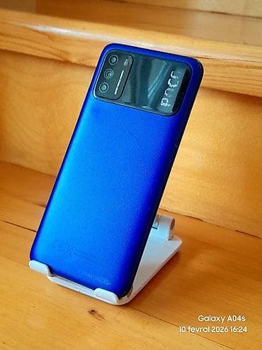 redmi note 13 pro max qiyməti: Poco M3, 64 GB, rəng - Mavi, Düyməli, Sensor, Barmaq izi — 1