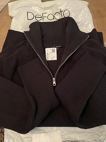 Üst geyimləri: Sviter, Defacto, L, rəng - Qara — 2