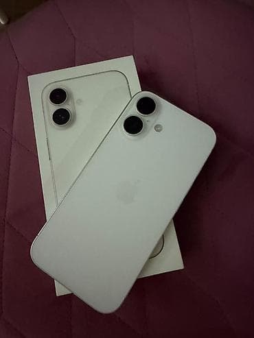 2.5mm kabel: IPhone 16, 256 GB, Ağ, Face ID — 3