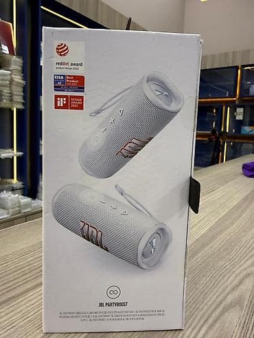 jbl dinamiki: Yeni JBL Kolonka, Növ - Portativ, rəng - Ağ — 1