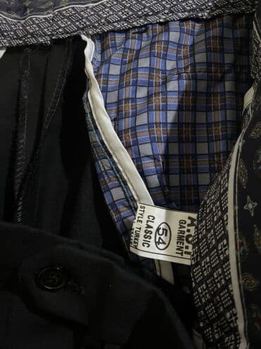 женские длинные майки: Классические Мужские брюки, New Yorker, цвет - Черный — 6