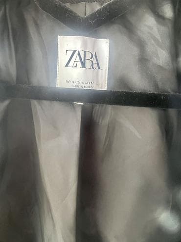 zara pencek: ZARA qısa blezer – qara rəng - Model: qısaldılmış (crop) blezer — 4