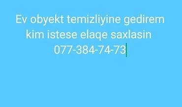 kompozit doseme: Ev və obyektlər üçün peşəkar təmizlik xidməti. Təklif olunan işlər: - — 1