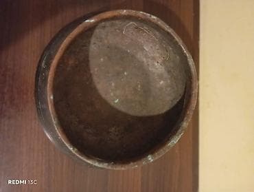 mis samovar: Qədimi Məişət üçün mis/metal qab-qacaq dəsti Təsvir: - Şəkillərdə — 6
