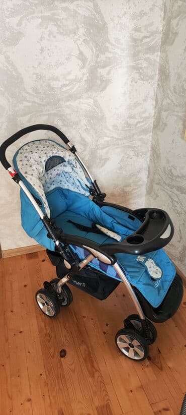 Daewoo: Классическая прогулочная коляска, Б/у, Пол: Мальчик, Возраст: 1-6 месяцев, Самовывоз — 1