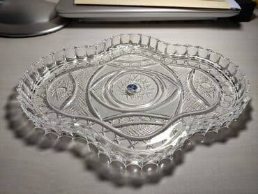 Sovet xrustal çərəz qabı