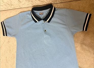 koynəylər: Uşaq polo köynəyi - Rəng: açıq mavi - Model: qısaqol polo - Yaxa — 2