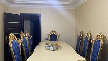 Qonaq otağı üçün, Açılmayan, Dördbucaq masa, 8 stul