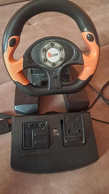 Ucom sükan və pedallar dəsti – oyun üçün - Tam dəst: sükan qurğusu