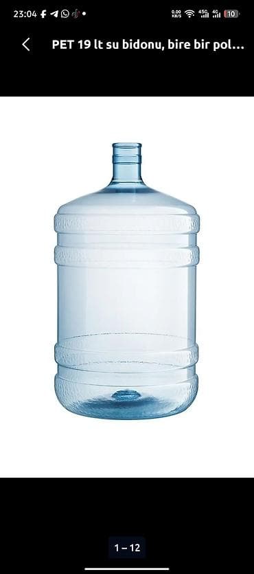 Su bidonu, su qabı UYSAL Cəmi: 5 ədəd - Həcm: 19 L - Material