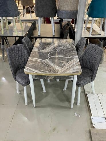 stulların satışı: Möhtəşəm ✨✨ Kuxna üçün stol stul dəsti 4 stul 1 açılan masa✨ Masa — 1