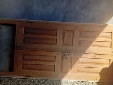 замок на калитку: Taxta ikiqanadlı qapısı - Material: təbii ağac (massiv), dekorativ — 1