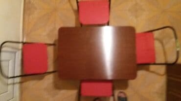 стол для пикника: Dəniz üçün 1 stol 4 stul bağlananda balaca olur sumkası var.Antikdir — 1