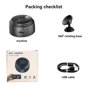 kamera video: 👉V380 Pro 1080 Full HD Mini wifi kamera 👉Kamera batareya ile techiz — 5
