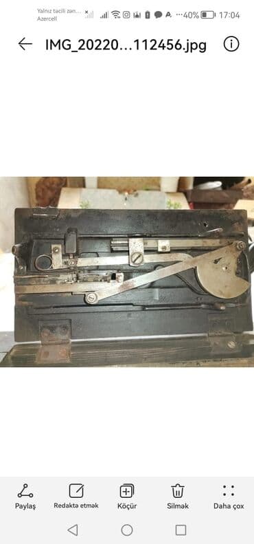 Kolleksiya qaşıqları: "Zinger" Almaniya istehsalı olan qədim tikiş maşını. Yaşı 100 ildən — 7