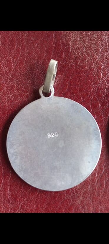 золотые комплекты с бриллиантами в баку: Кулон, Надписи, Серебро, 1 г — 6