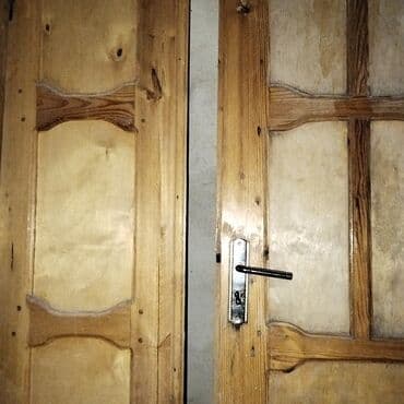 3 d aboylar: Məhsul: Taxta iç qapılar (2 ədəd) - Material: tam ağac (ehtimalən — 3