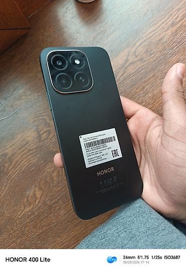 Honor X8b, 128 GB, rəng - Qara, Face ID, Düyməli, Barmaq izi