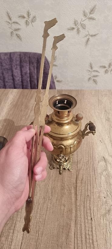 samovarı: Misin samovar dəsti – bəzək və çay dəmləmək üçün klassik model - — 3
