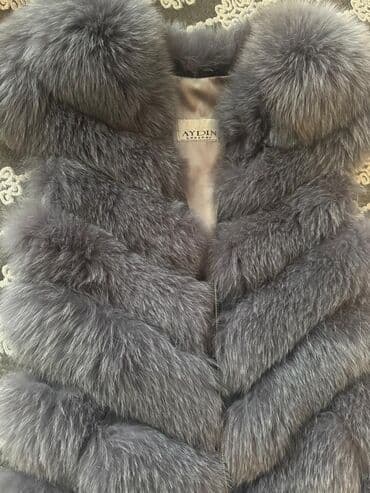 Brend: AYDIN Leather Məhsul: Qadın üçün xəz jilet - Rəng: Boz