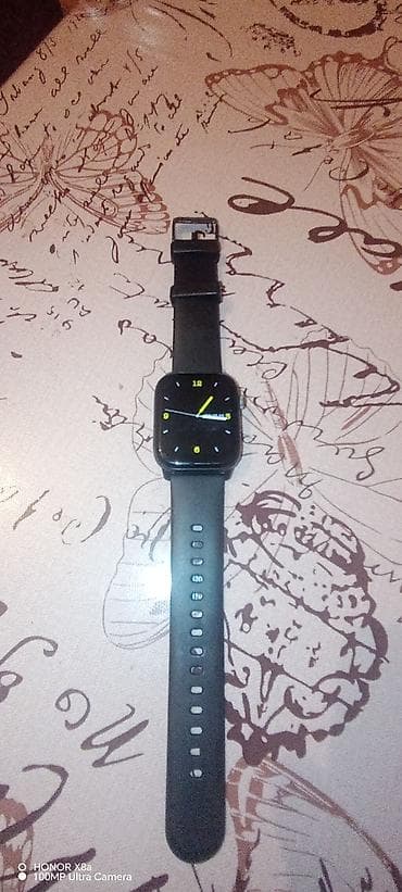 Смарт браслеты: Б/у, Смарт часы, Умные, Водонепроницаемый, цвет - Черный — 2