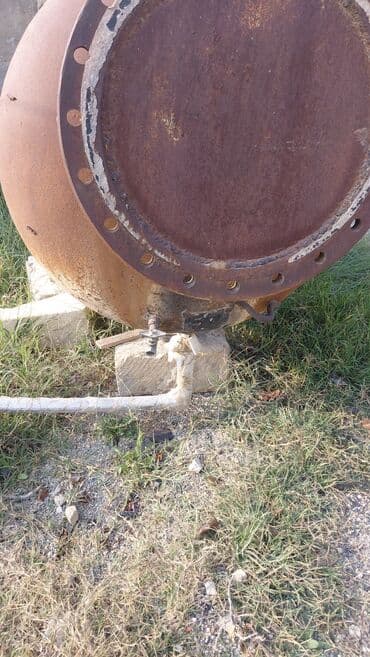 pegah yağ: Sənaye tipli metal çən - Material: qalın divarlı demir - Silindrik — 5