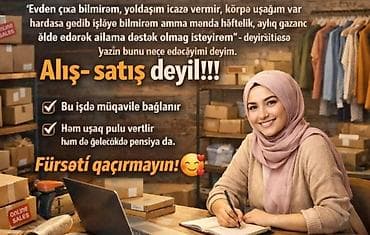 evde paketleme ışı baki: Ev köməkçisi tələb olunur, Dəyişən qrafik, Təcrübəsiz, Həftəlik ödəniş — 1