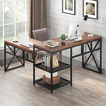 Офисные столы: Для сотрудника, Угловой стол — 1