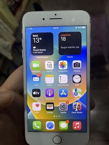 IPhone 8 Plus, Gümüşü, Barmaq izi