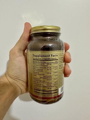 Solgar B-Complex "100" Vitamin B (Amerika vitamin) - supplement qida — 4