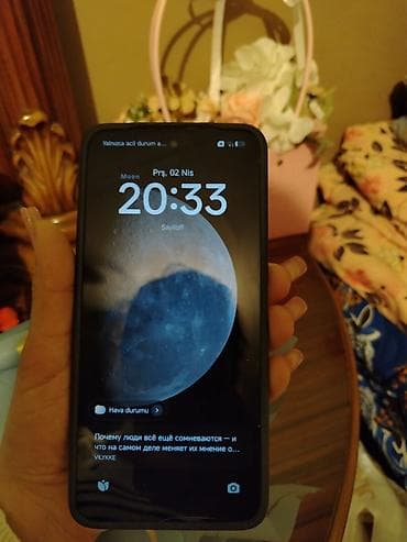 iphone 14pro mex telefon: Poco M7, 128 GB, rəng - Mavi, Sensor — 3