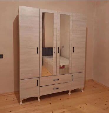 paltar qurutma: Yeni, Açılan, 4 qapılı Düz dolab, Qarderob, paltar dolabı, Azərbaycan — 6