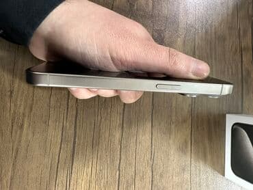 telefon case: IPhone 15 Pro, 128 GB, Natural Titanium, Sənədlərlə, Zəmanət, Face ID — 3