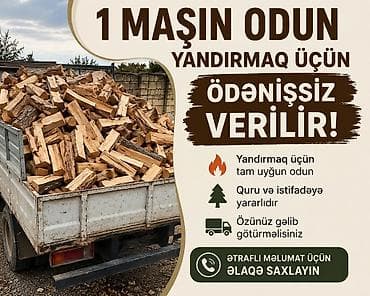 Yandırmaq üçün odun – 1 maşınlıq həcm - Tam yanmaya uyğun kəsilmiş lalafo.az -da Yandırmaq üçün odun – 1 maşınlıq həcm - Tam yanmaya uyğun kəsilmiş