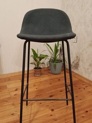 sdullar: Bar taburesi / hündür stul - Minimalist dizaynlı, qaraya çalan tünd — 1