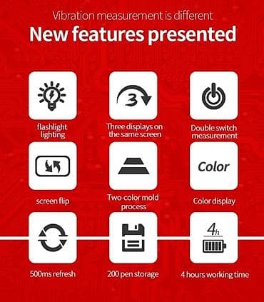 Mexaniki əl alətləri: Vibrometr Model: SNDWAY SW-65A Sənaye avadanlıqlarının diaqnostikası — 5