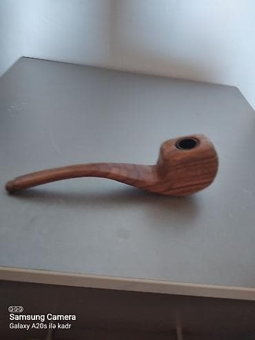 Taxta siqaret kəsəsi (papaq boru) – əl işidir - Material: təbii ağac — 1