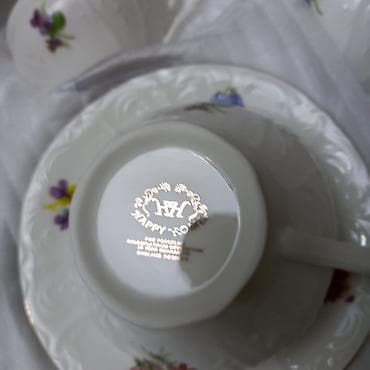 hediye: Çay dəsti, rəng - Ağ, Farfor, 6 nəfərlik — 4